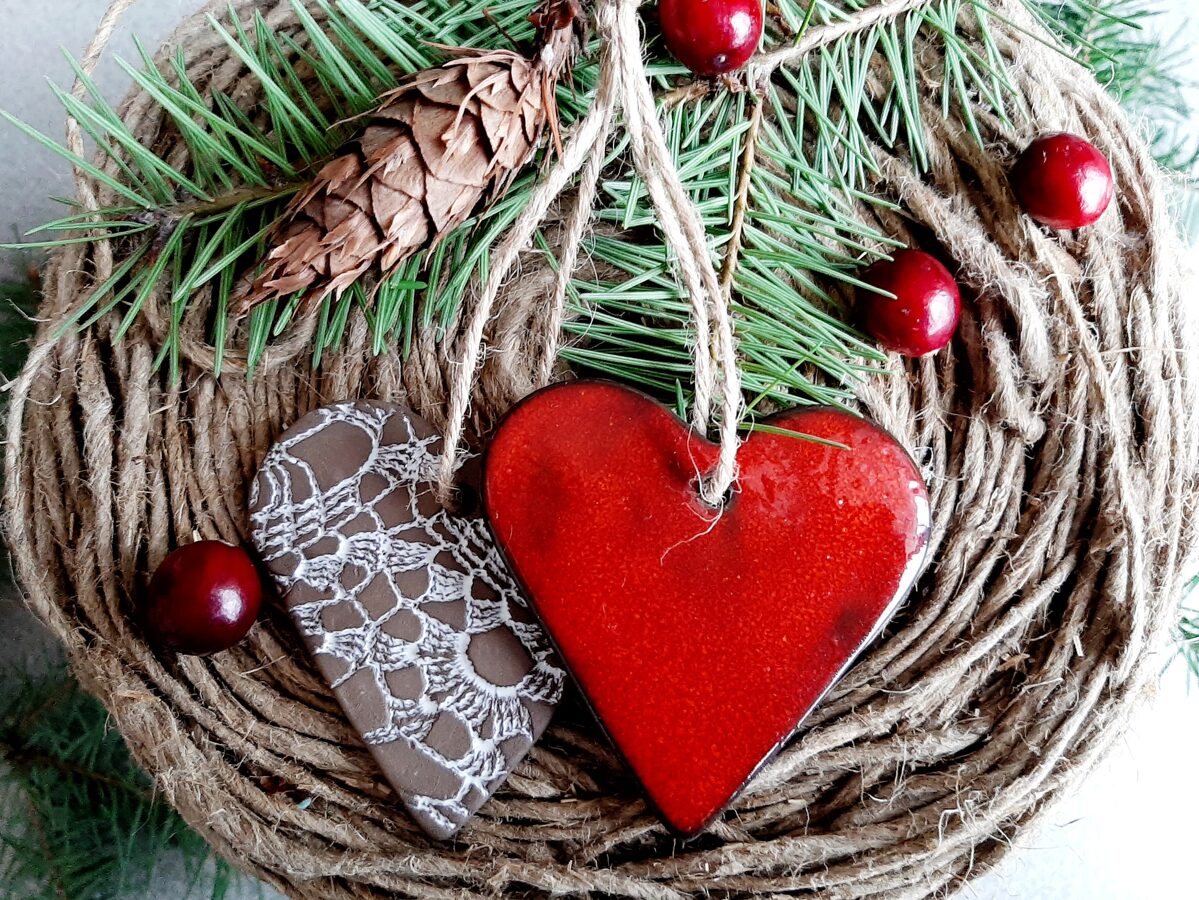 Sirds dekori "Ziemas mīlestība" 